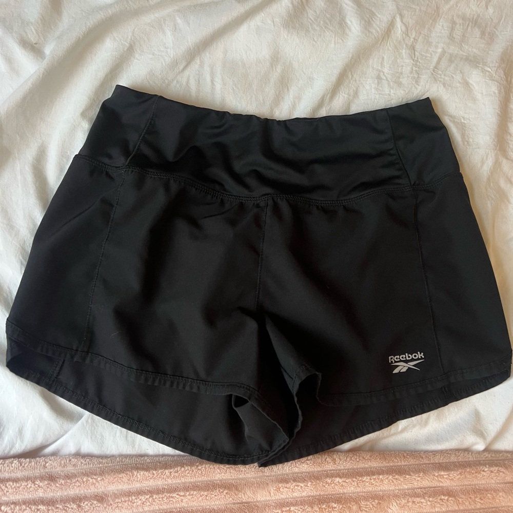 Reebok Women's Jet Black Athletic Shorts